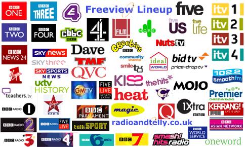 Freeview channels