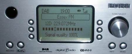 DMX-50 DAB screen