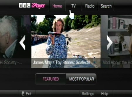 BBC iPlayer on a Wii - Home Page