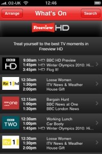 Freeview iPhone App