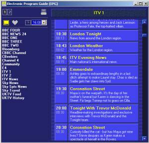 Freeview EPG