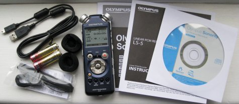 Olympus LS-5 Box Contents