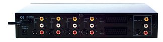 Rear of 6-way SCART switcher