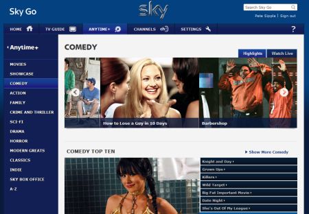 Comedy Movies on Sky Go