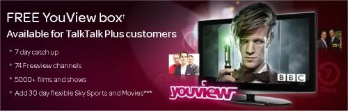 TalkTalk TV and YouView Promotion